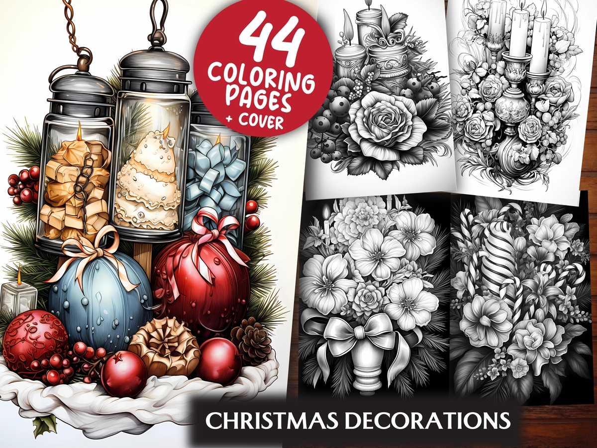 Christmas Decorations Coloring Books - CraftNest