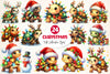 Christmas Turtle Clipart Bundle