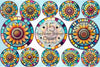 Sunflower Stained Glass Clipart Bundle
