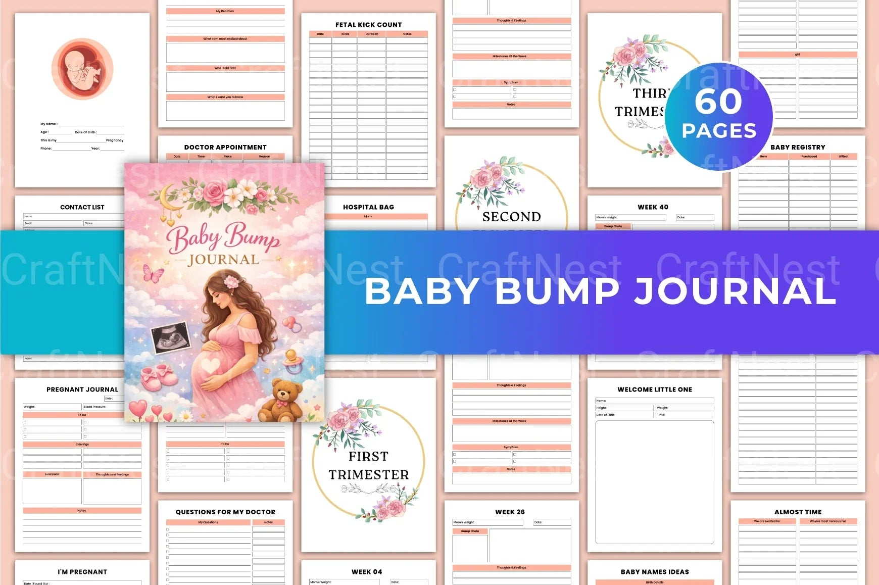 Baby Bump: Pregnancy Journey - CraftNest - Digital Crafting and Art