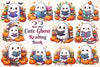 Ghost Reading Book Clipart Bundle 3