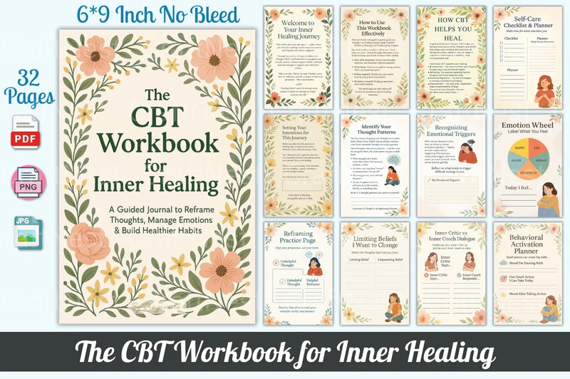 CBT Workbook for Inner Healing - CraftNest - Digital Crafting and Art