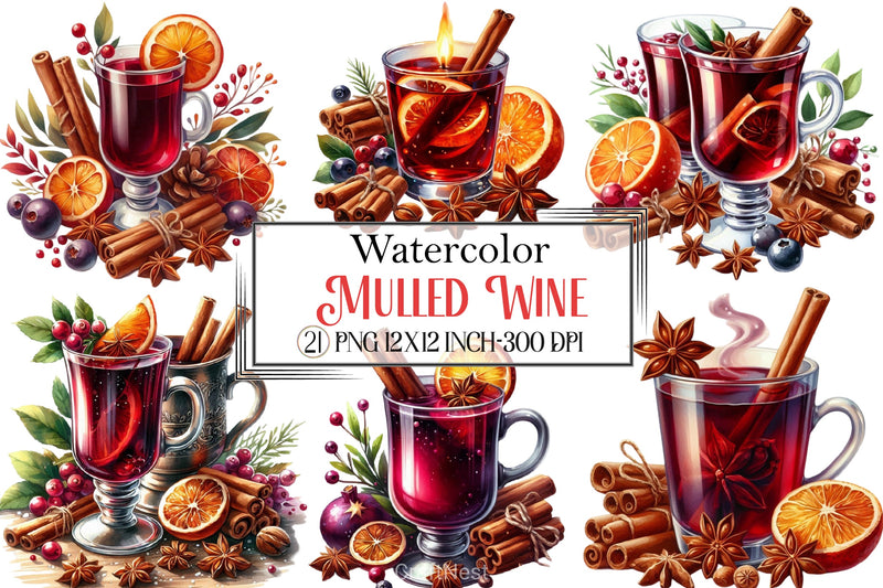 Mulled Wine Clipart Bundle - CraftNest - Digital Crafting and Art