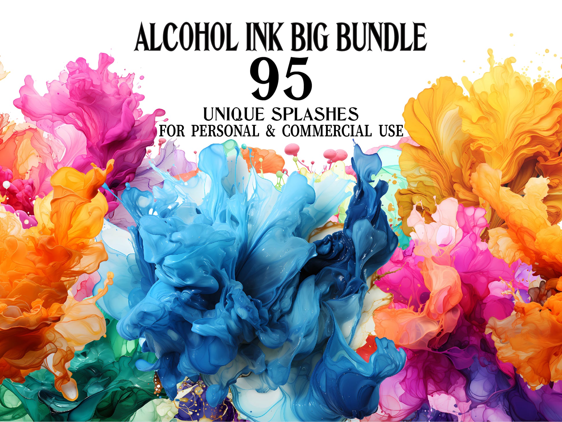 Alcohol Ink Clipart - CraftNest