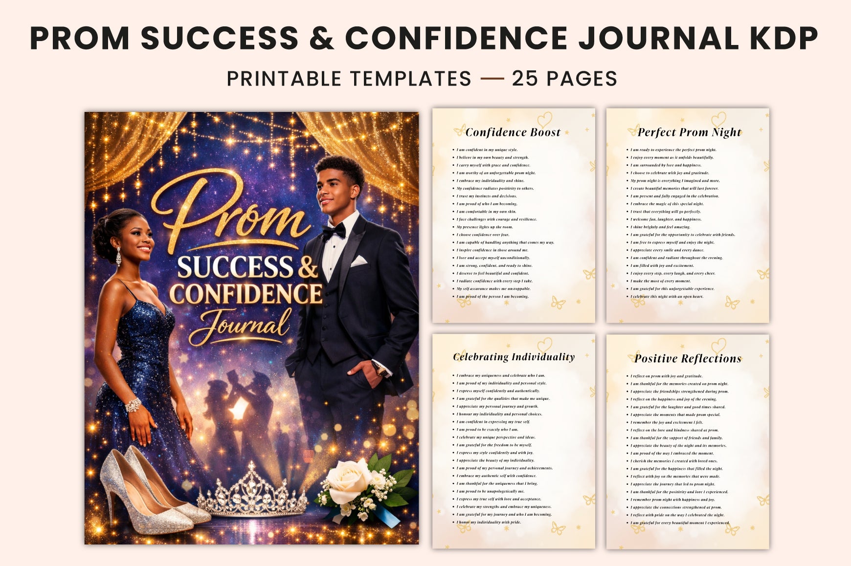 Prom Success Confidence Journal: Boost Self-Esteem for a Memorable Night