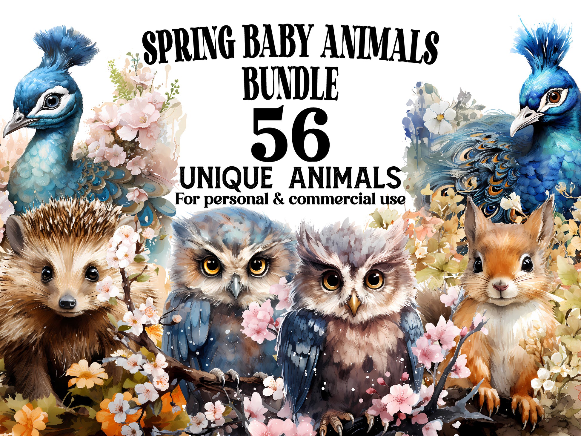 Spring Baby Animals Clipart - CraftNest