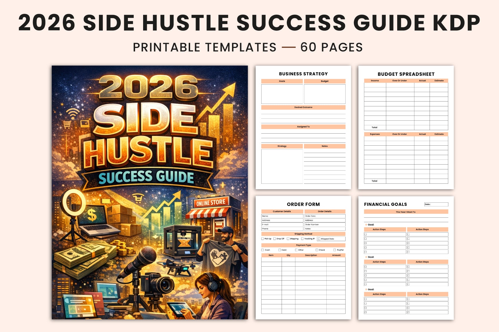 Side Hustle Success Guide Planner
