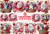 Cute Kittens & Cats Valentine's Day Clipart Bundle
