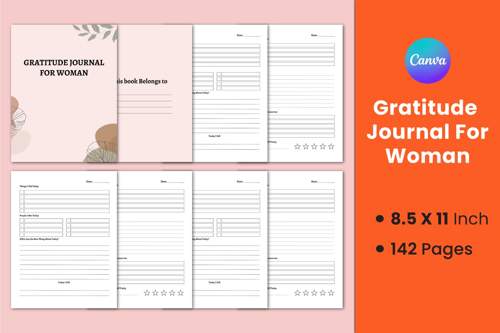 Gratitude Journal for Women