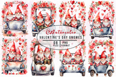 Valentine Truck Clipart Bundle 1 - CraftNest - Digital Crafting and Art
