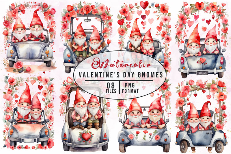 Valentine Truck Clipart Bundle 1 - CraftNest - Digital Crafting and Art