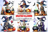 Skeleton Halloween Clipart Bundle