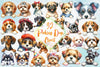 Cute Peeking Dogs Clipart Bundle