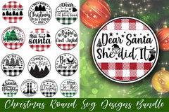 Christmas Round SVG Bundle - CraftNest - Digital Crafting and Art