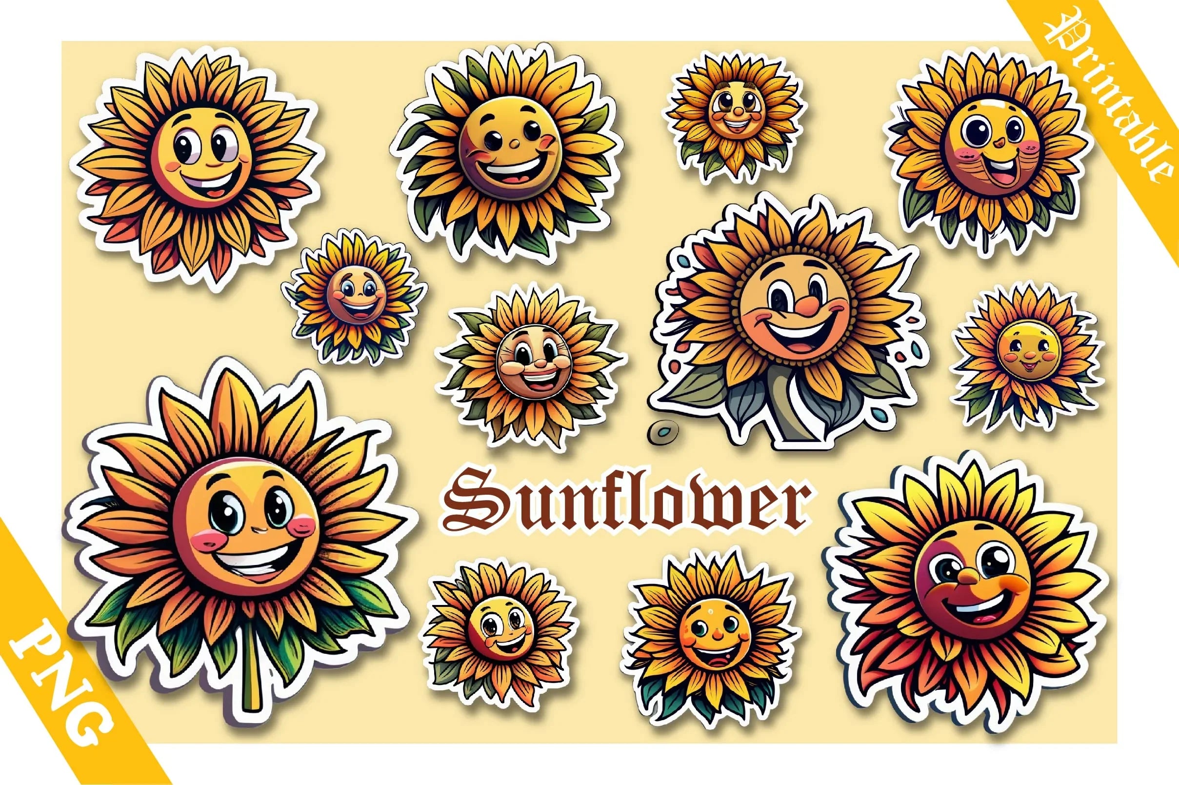 Sunflowers Sticker