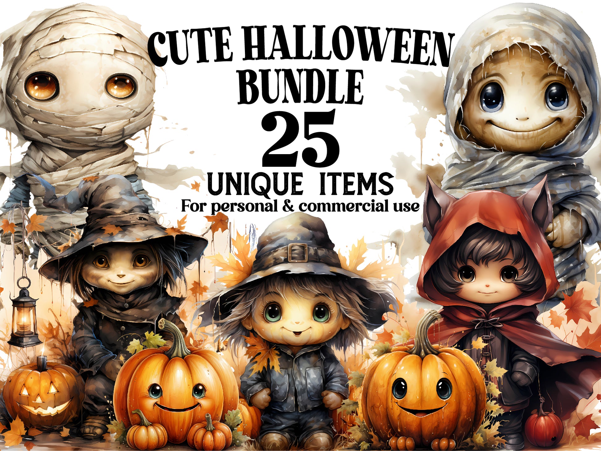 Cute Halloween Clipart - CraftNest