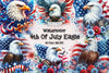 American Flag Eagle Wings Clipart Bundle