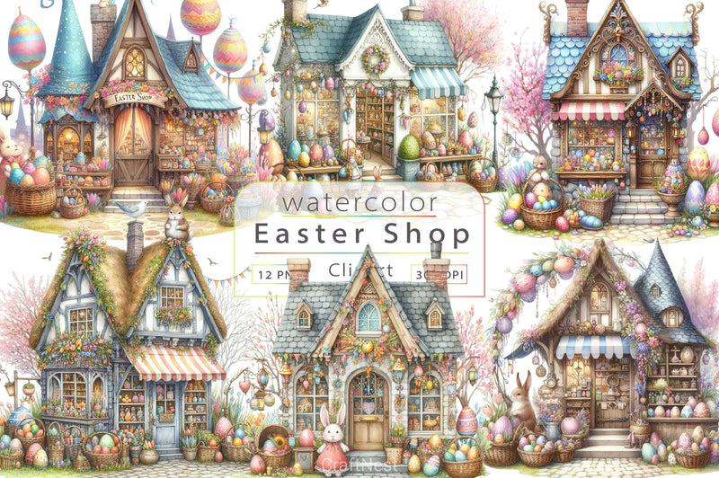Easter Shop Clipart Bundle - CraftNest - Digital Crafting and Art