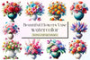 Beautiful Flowers Vase Clipart Bundle