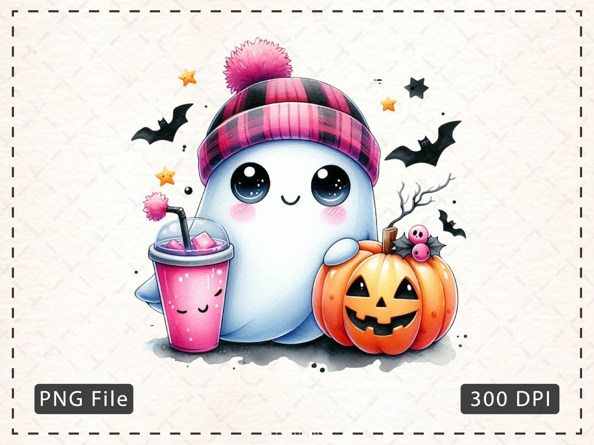 Cute Ghost Cute Halloween Clipart Bundle 20 - CraftNest - Digital Crafting and Art