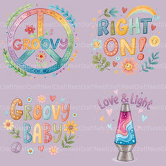 Hippie 70S Update Clipart Bundle - CraftNest - Digital Crafting and Art