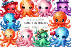 Octopuses Clipart Bundle - CraftNest - Digital Crafting and Art