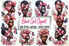 Black Girl Graphics Clipart Bundle - CraftNest - Digital Crafting and Art