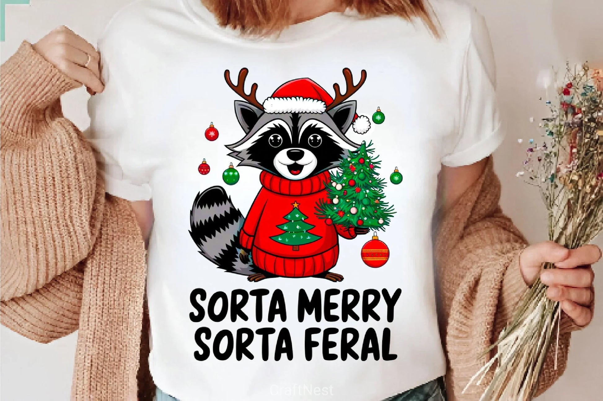 Sorta Santa Sorta Feral Christmas Feral Clipart Bundle - CraftNest - Digital Crafting and Art