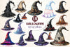 Halloween Witch Hat Clipart Bundle