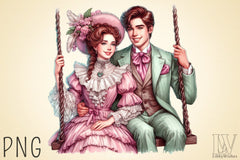 Valentine Romantic Couple Clipart Bundle 3 - CraftNest - Digital Crafting and Art