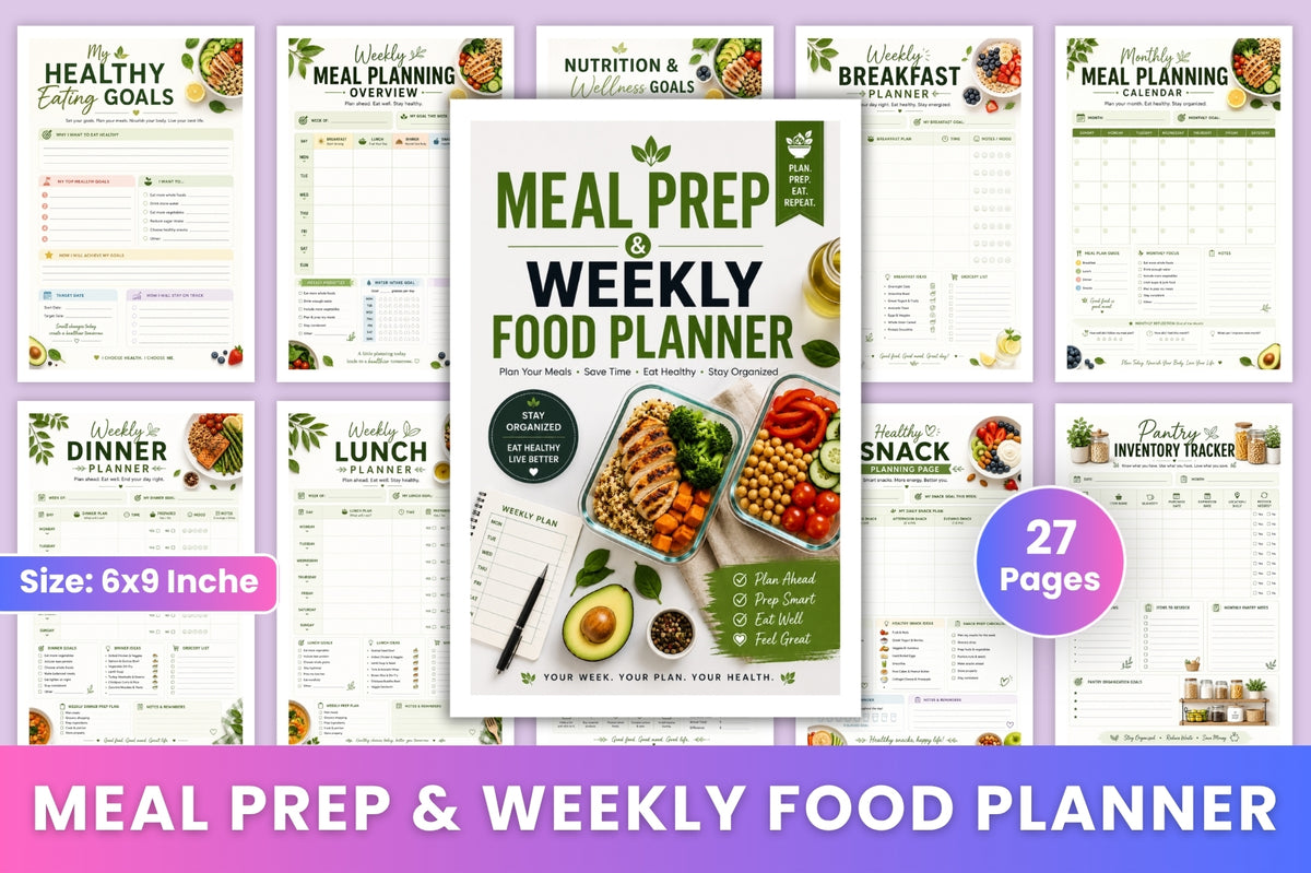 Meal Prep Weekly Food Planner