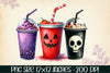Halloween Coffee Cup Clipart Bundle 8