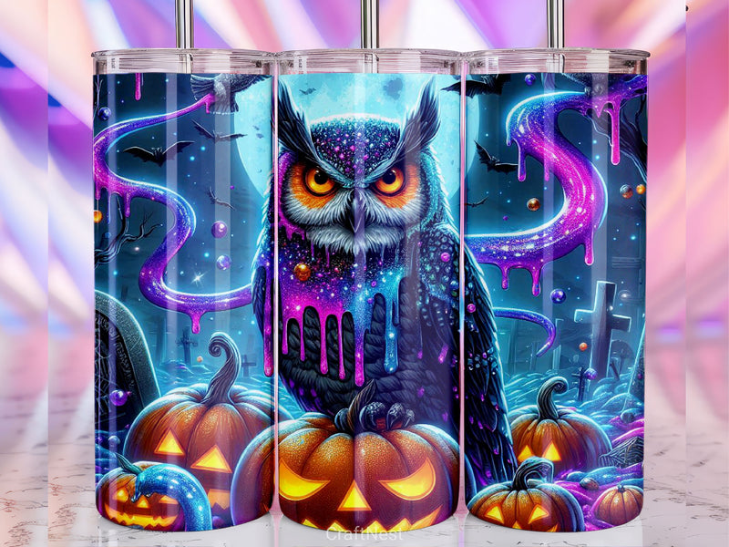 Halloween Owl Tumbler Wrap Bundle 5 - CraftNest - Digital Crafting and Art