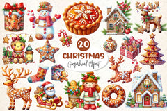 Christmas Gingerbread Clipart Bundle 7 - CraftNest - Digital Crafting and Art