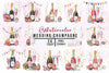 Wedding Champagne Glasses Clipart Bundle