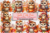 Fall Owl Clipart Bundle