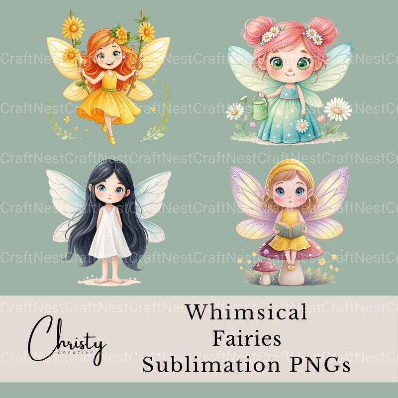 Fairies Clipart Bundle - CraftNest - Digital Crafting and Art