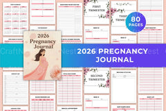 Pregnancy KDP Journal: Track Your Journey - CraftNest - Digital Crafting and Art