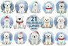 Christmas Polar Bear Clipart Bundle 3