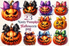 Nasty Pumpkin Halloween Pumpkin Clipart Bundle