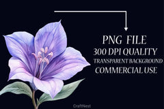 Lavender & Pink Flowers Clipart Bundle 3 - CraftNest - Digital Crafting and Art