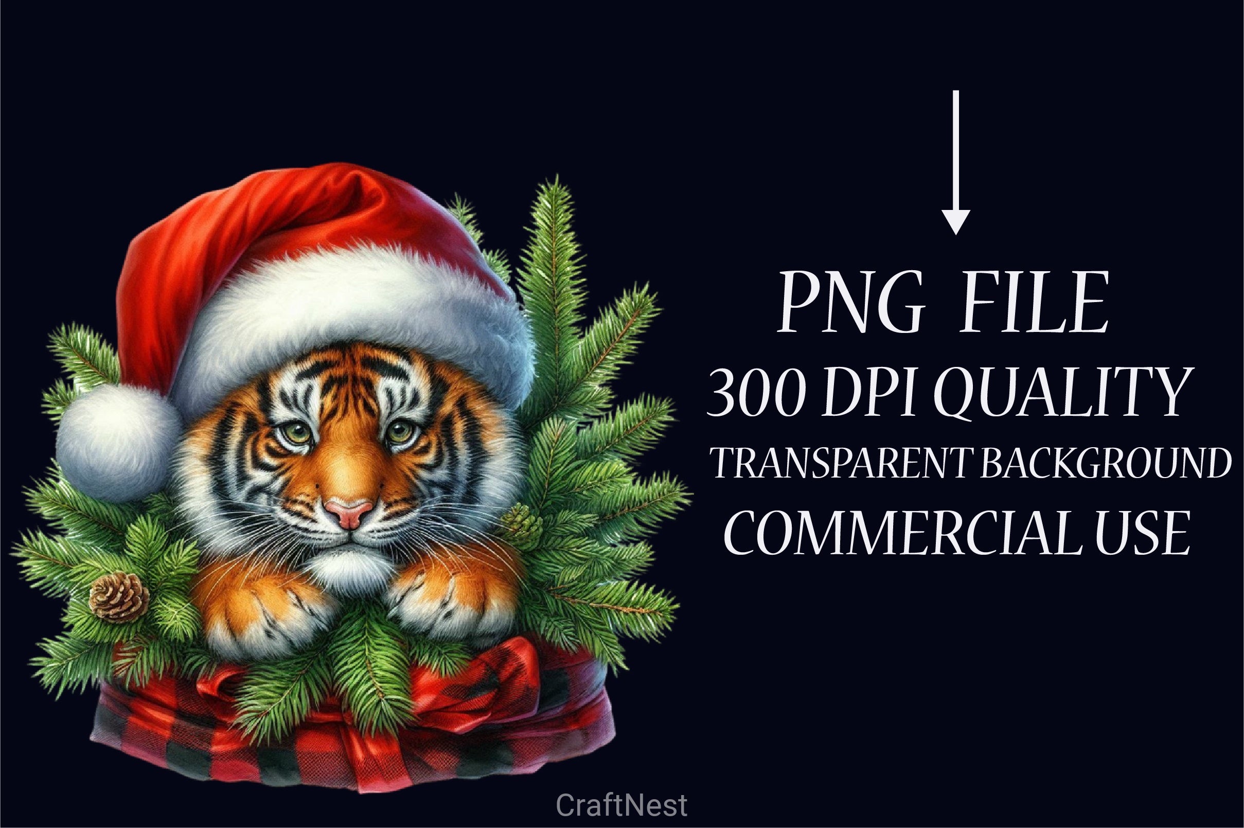 Animal Christmas Tree Clipart Bundle 1 - CraftNest - Digital Crafting and Art