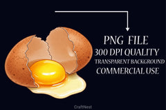 Fried Eggs Clipart Bundle 1 - CraftNest - Digital Crafting and Art