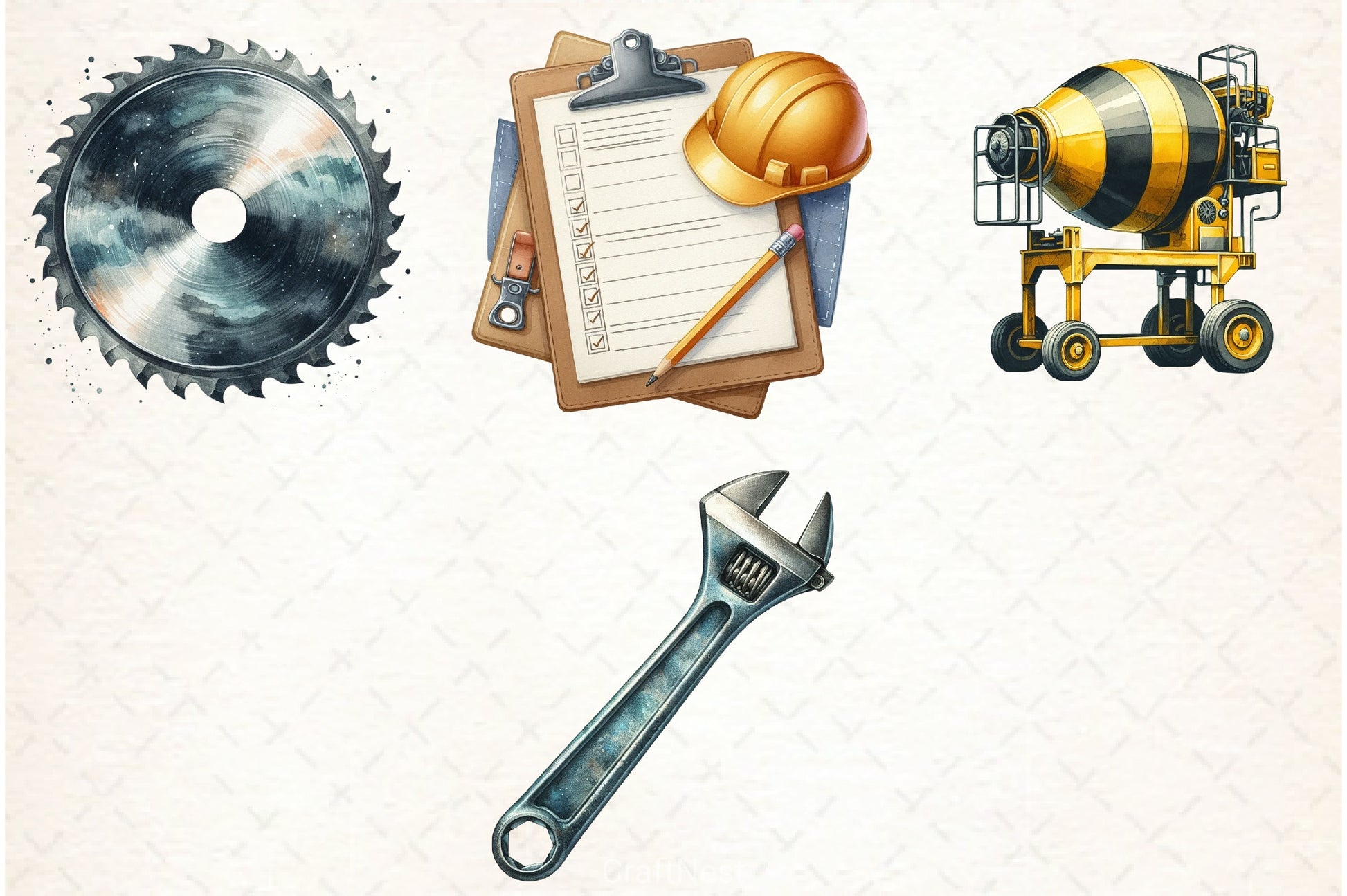 Construction Clipart Bundle 3 - CraftNest - Digital Crafting and Art