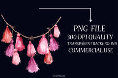 Rose Gold Christmas Clipart Bundle - CraftNest - Digital Crafting and Art