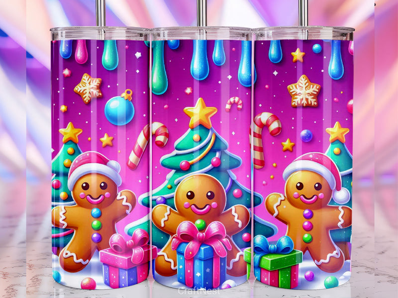 Christmas Gingerbread Tumbler Wrap Bundle - CraftNest - Digital Crafting and Art
