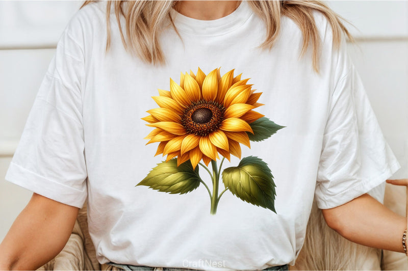 Sunflower Clipart Bundle - CraftNest - Digital Crafting and Art