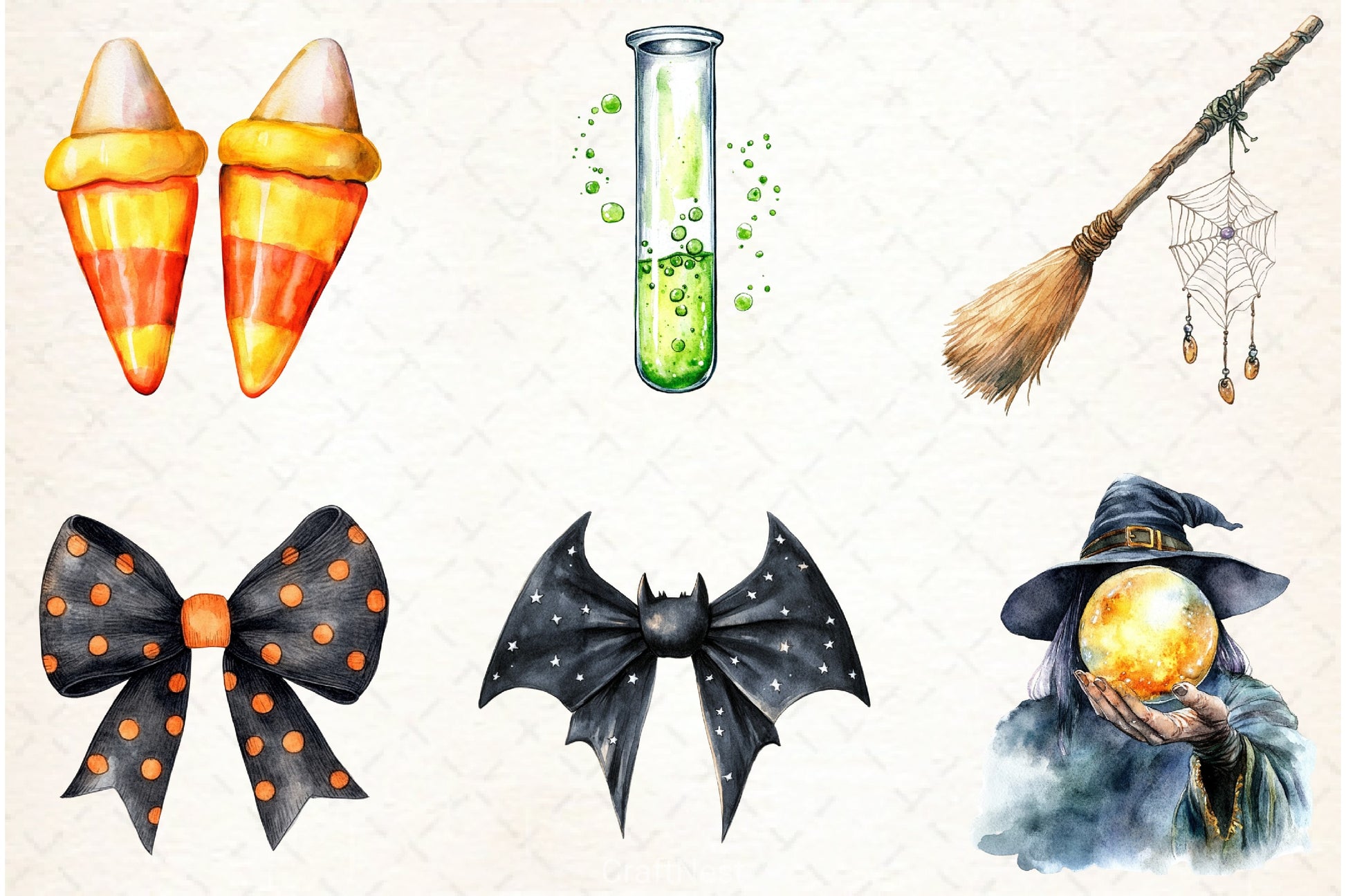 Vintage Halloween Clipart Bundle 16 - CraftNest - Digital Crafting and Art