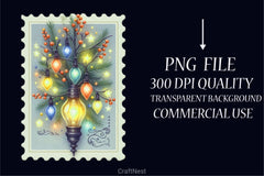 Vintage Christmas Labels Clipart Bundle - CraftNest - Digital Crafting and Art