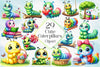 Cute Caterpillars Clipart Bundle